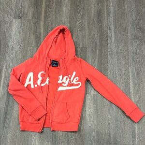 American Eagle Outfitters Kids Coral Hoodie Jacket